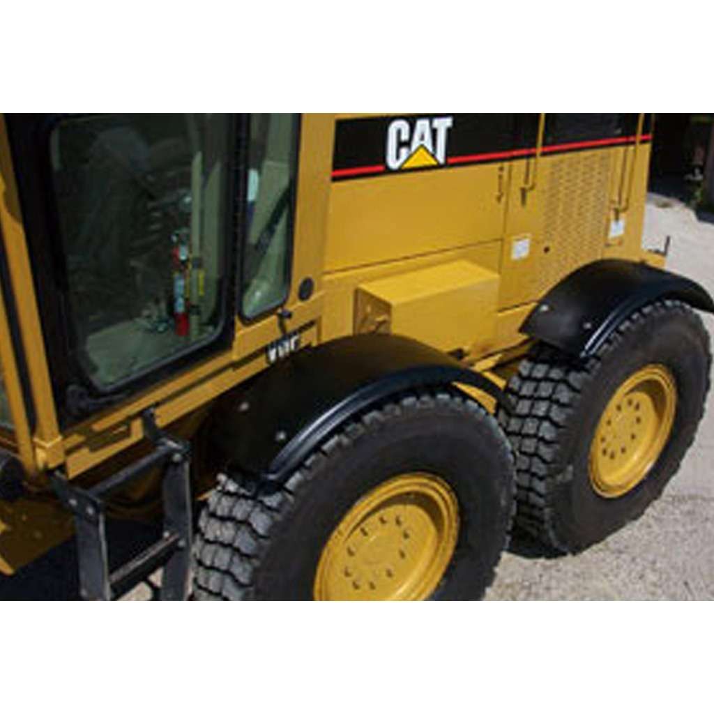Motor Grader Poly Round Rear Fenders - Weld On