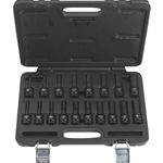 Klutch 1/2in.-Drive Impact Hex Socket Set - 18-Pieces & SAE/Metric