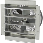 Strongway Heavy-Duty Fully Enclosed Direct Drive Shutter Exhaust Fan - 14in., 1400 CFM, 120 Volts & 4 Blades