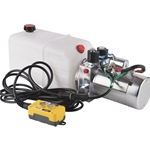 NorTrac Dump Trailer Power Unit with 12V DC Motor - For Double-Acting & 1.1-Gal Reservoir