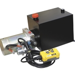 NorTrac Dump Trailer Power Unit with 12V DC Motor - For Single-Acting & 3.2-Gal Reservoir