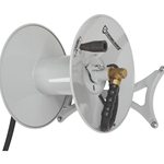 Strongway Wall-Mount Hose Reel with 6ft Lead-In Hose - Holds 150ft of 5/8in Hose