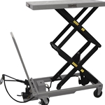 Roughneck Air/Hydraulic Lift Table Cart - 770-Lb Capacity
