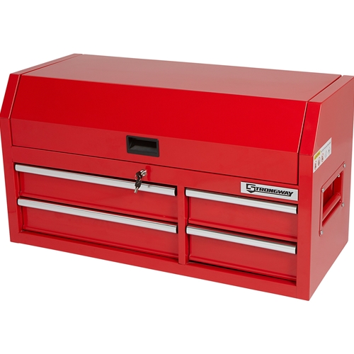 Strongway 42in 4-Drawer Tool Chest - Red