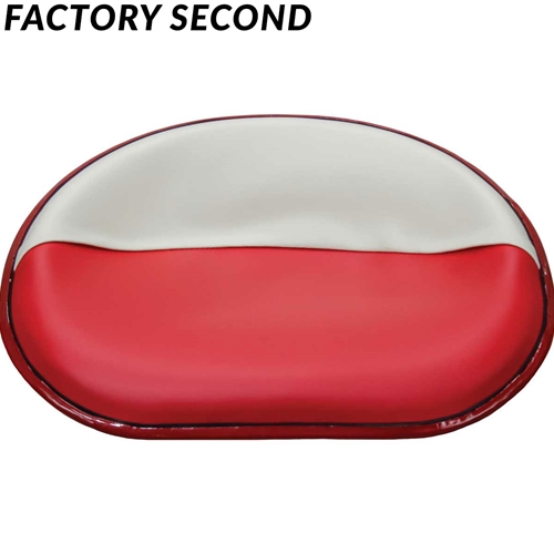 FACTORY SECOND | International Harvester HM Pan Seat - Rail Mount - Red & White Vinyl