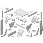 Allis Chalmers 7580 4WD Series Lower Cab Kit