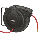 Ironton Compact Air Hose Reel with 3/8in. x 50ft. Hybrid Polymer Hose - 300 PSI