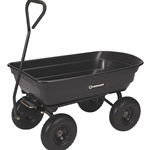 Strongway 4 ft³ Poly Dump Cart - 600-lb Capacity & 38.75"L x 20"W