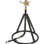 Strongway Tripod Sprinkler with Round Base - 3/4in Brass Head with 2 Nozzles & 100ft Diameter