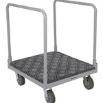 Strongway 4-Wheel Cart with Carpeted Deck - 1600-Lb Capacity