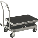 Strongway 2-Speed Hydraulic Rapid Lift XT Table Cart - 1000-Lb Capacity & 54.25in Lift
