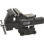 Klutch Heavy-Duty Carbon Steel Bench Vise - 6in Jaw Width & 6in Jaw Capacity