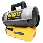 DEWALT Cordless Forced Air Heater | DXH70CFAV | 27K/68K BTU/hr | Propane