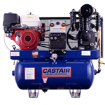 CASTAIR Compressor/Gen./Weld.| Industrial Series | 30 Gal. Horiz. |GX390 |19.7 CFM @175 PSI | 5000W