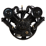 CASTAIR | 7.5-10 HP 2-stage recip. Comp. pump w/ oil | V-style  4-cylinder | flywheel O.D. 19.0"