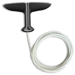 Max diamondgrip | 92 In. 3.6mm Cord | Silver and Black | Pack of 1