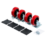 Armorgard | 6 In. HD Casters 2 SwivelBrake, 2 Swivel, Hardware Kit | CASHD2