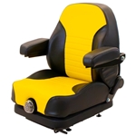 Uni Pro | Low Profile Seat and Mechanical Suspension | Armrests | Black/Yellow Vinyl | GWG311577