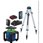 Bosch | MT Leveling Exterior | 18V Green-Beam Horizontal Rotary Laser Kit | GRL18V-31K