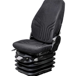 Grammer | MSG95/722 | Seat & Air Suspension | 12-Volt | Slide Rails | Black/Gray Fabric | 8763