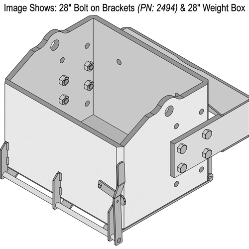 John Deere 8000-8010 Heavy-Duty Weight Boxes | Front-End