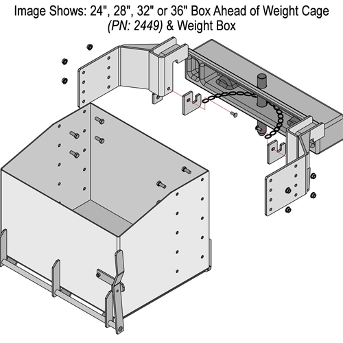 John Deere 8000T8010T Standard Weight Boxes FrontEnd Rock Box