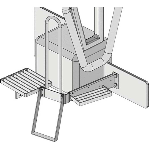Case IH 71-89 Magnum Big M Window Step & Handrail | Tractorseats.com