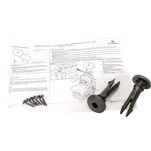 KM Grammer Backrest Extension Install Kit