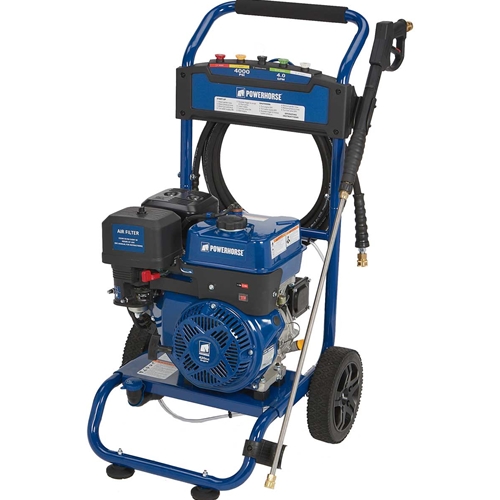 Powerhorse Gas Cold Water Pressure Washer - 4000 psi, 4.0 GPM, Size: 3, Silver