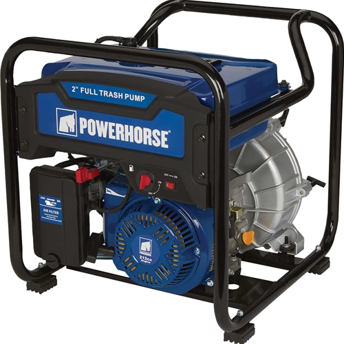 Powerhorse Extended Run Full-Trash Pump - 2in Ports & 11000 GPH