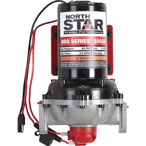 NorthStar NSQ Series 12-Volt On-Demand Sprayer Diaphragm Pump with Quick-Connect Ports - 5.5 GPM