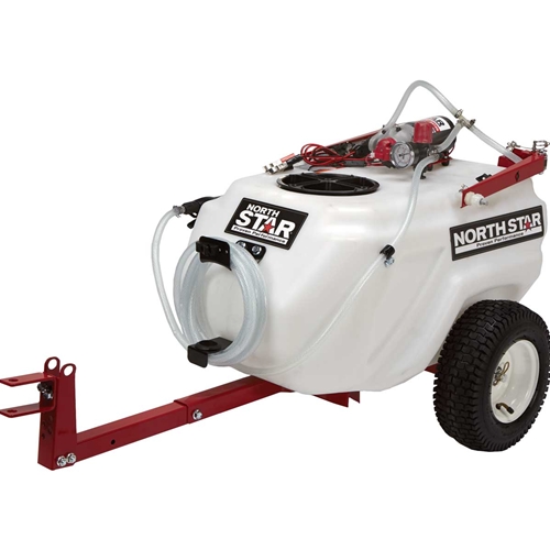 NorthStar Tow-Behind Trailer Boom Broadcast and Spot Sprayer - 21 Gal, 2.2  GPM & 12V DC
