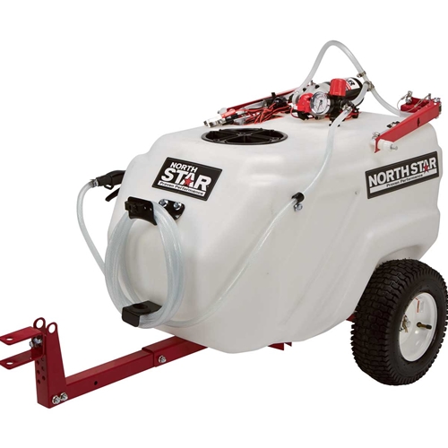 NorthStar Tow-Behind Trailer Boom Broadcast and Spot Sprayer - 31 Gal, 2.2 GPM & 12V DC