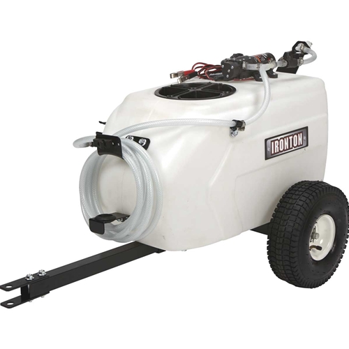 Ironton Tow-Behind Trailer Broadcast and Spot Sprayer - 13 Gal, 1 GPM & 12V DC