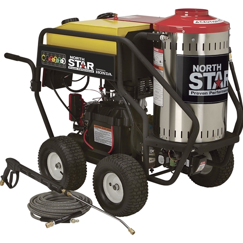 NorthStar Gas Wet Steam & Hot Water Pressure Washer - 3000 PSI, 4.0 GPM, Honda Engine & Electric Start