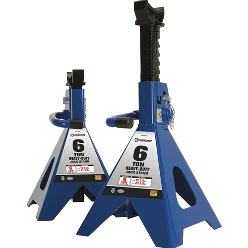 Strongway Pair of Double-Locking 6-Ton Jack Stands - 12,000-Lb Capacity
