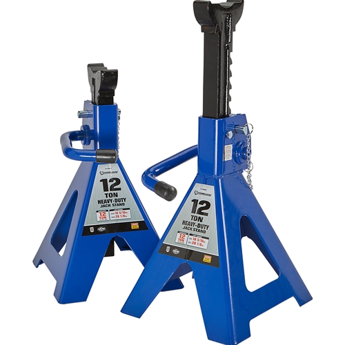 Strongway Pair of Double Locking 12-Ton Jack Stands - 24,000-Lb Total Capacity