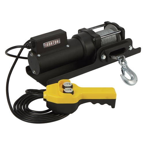 Ironton AC-Powered Electric Winch - 1500-Lb Capacity & Steel Wire Rope