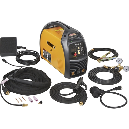 Klutch Dual Voltage DC Arc Welder with TIG Function - Inverter, 120V/230V & 10-200 Amp Output