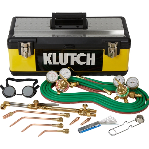 Klutch Medium-Duty Cutting + Welding Outfit w/ Toolbox