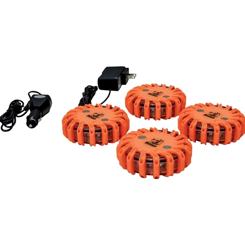 Buyers | LED Rechargeable Road Strobe/Flare Kit | 4-Pack