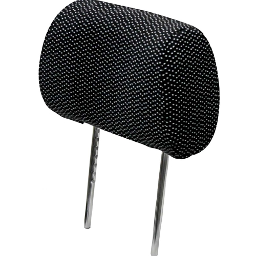 KM 722/Grammer 722 Headrest Kit | Black/Gray Fabric | Tractorseats.com