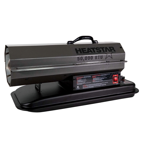 Portable Forced Air Heater | HS50K | 50K BTU/Hr | Kerosene/Diesel/Oil/Jet Fuel