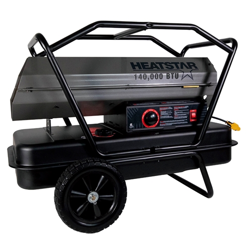 Portable Forced Air Heater | HS140KT | 140K BTU/Hr | Kerosene/Diesel/Oil/Jet Fuel