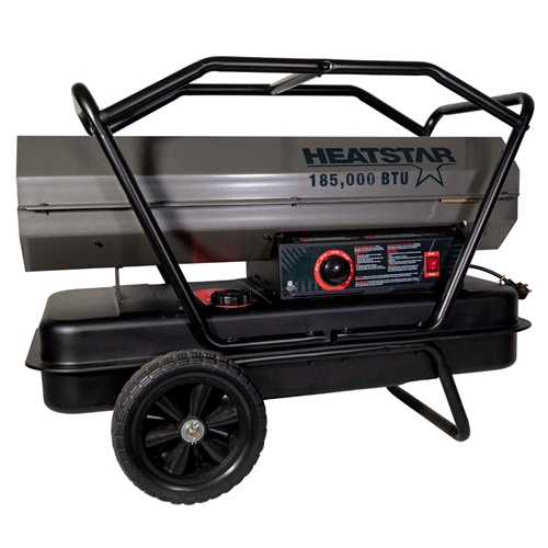 Portable Forced Air Heater | HS185KT | 185K BTU/Hr | Kerosene/Diesel/Oil/Jet Fuel