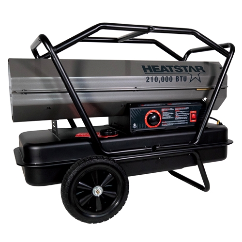 Portable Forced Air Heater | HS210KT | 210K BTU/Hr | Kerosene/Diesel/Oil/Jet Fuel