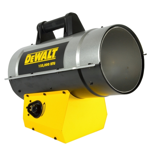 DEWALT Forced Air Heater | DXH125FAV | 85K/125K BTU/hr | Propane