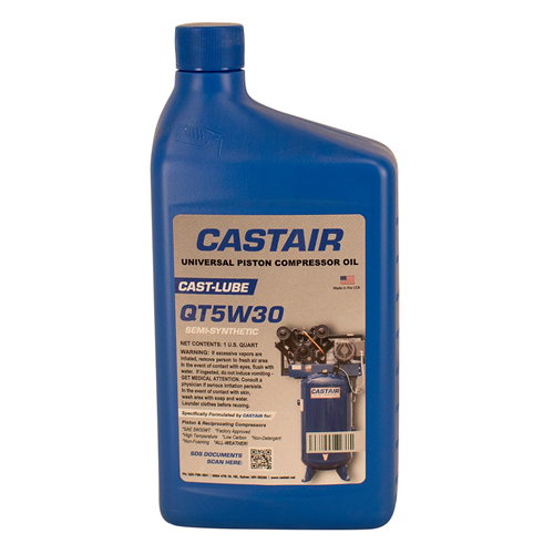 CASTAIR | 1 quart  CastLube semi synthetic oil | Universal 5W30 multi season oil (case qty 12)