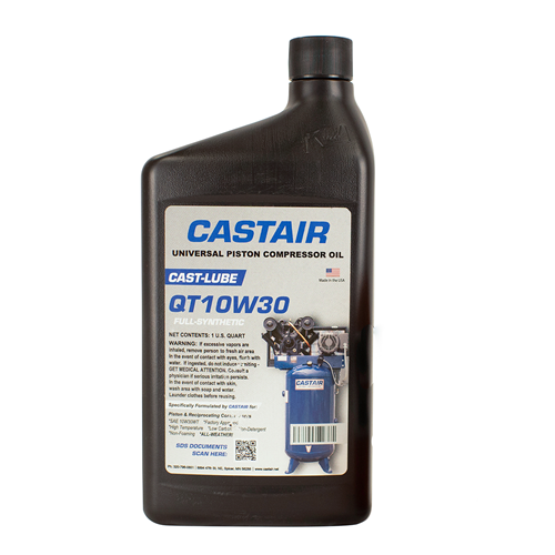 CASTAIR | 1 quart CastLube fully synthetic oil | Universal 10W30 multi season oil (case qty 12)