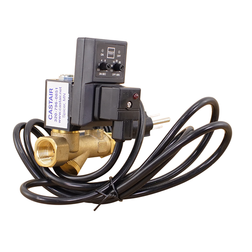 CASTAIR | Electric auto drain with timer and mounting kit | Universal